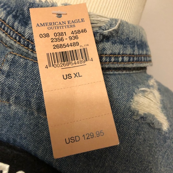 NWT American Eagle Denim Jacket XL - Picture 5 of 6